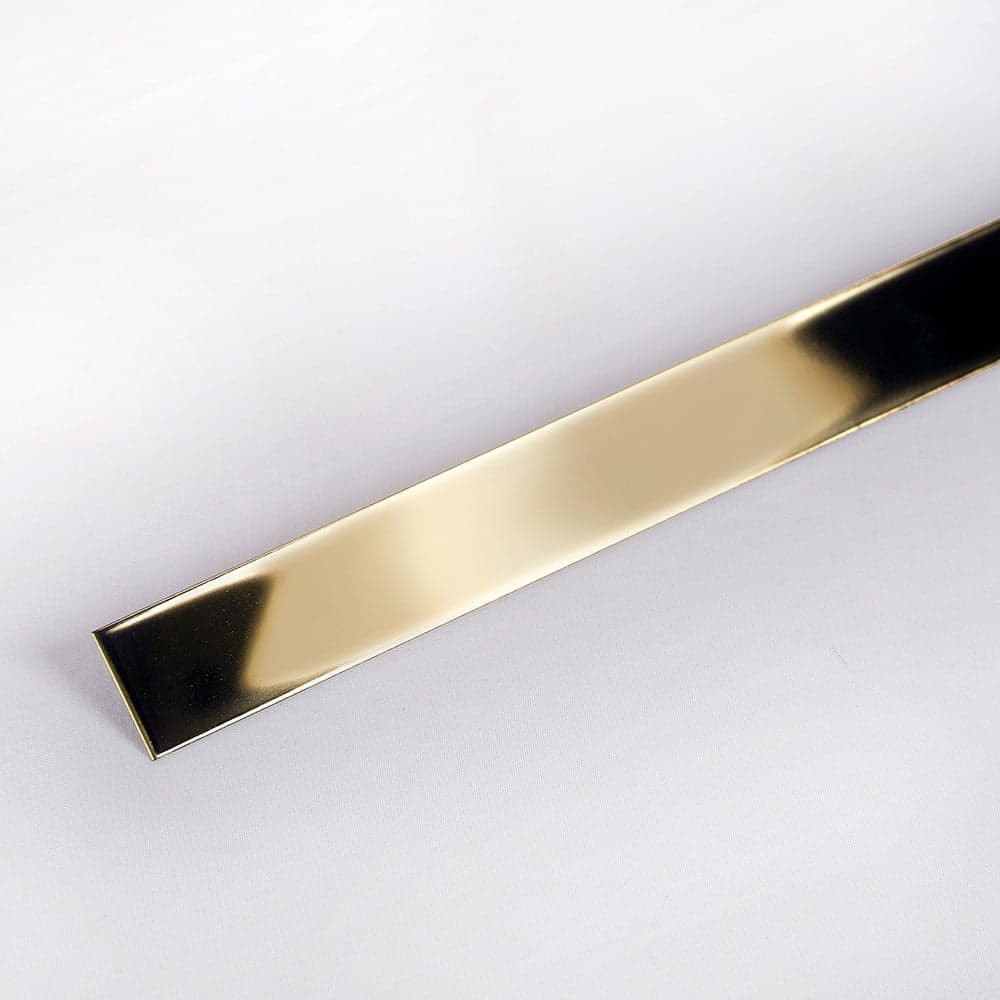 Декоративная полоса Forming P1 h=30 нержавеющая сталь AISI 304 0,8 мм Gold Mirror длина 1500 3004