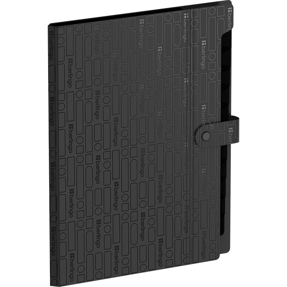 Папка Berlingo Your Way, 12 отделений, А4, 600мкм, на кнопке, черная, XF412890 XF4_12890