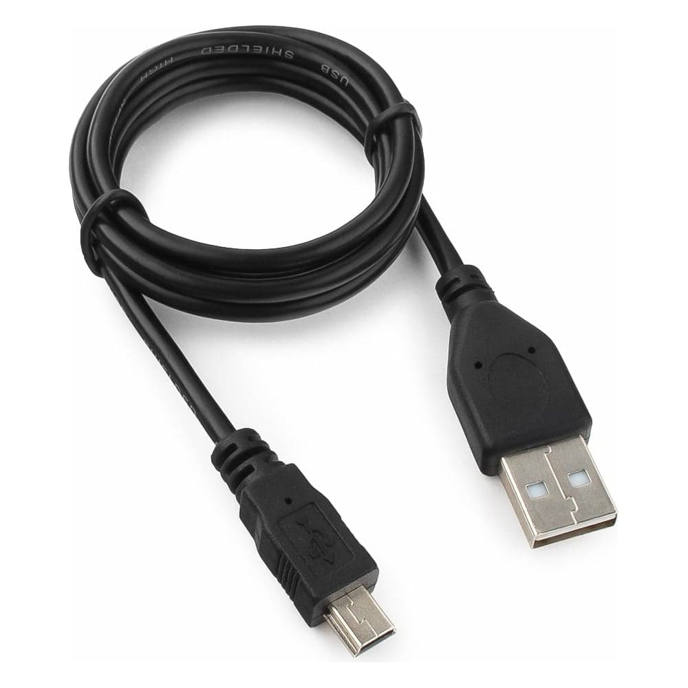 Кабель USB 2.0 Гарнизон AM/miniBM 5P, 1м, пакет GCC-USB2-AM5P-1M