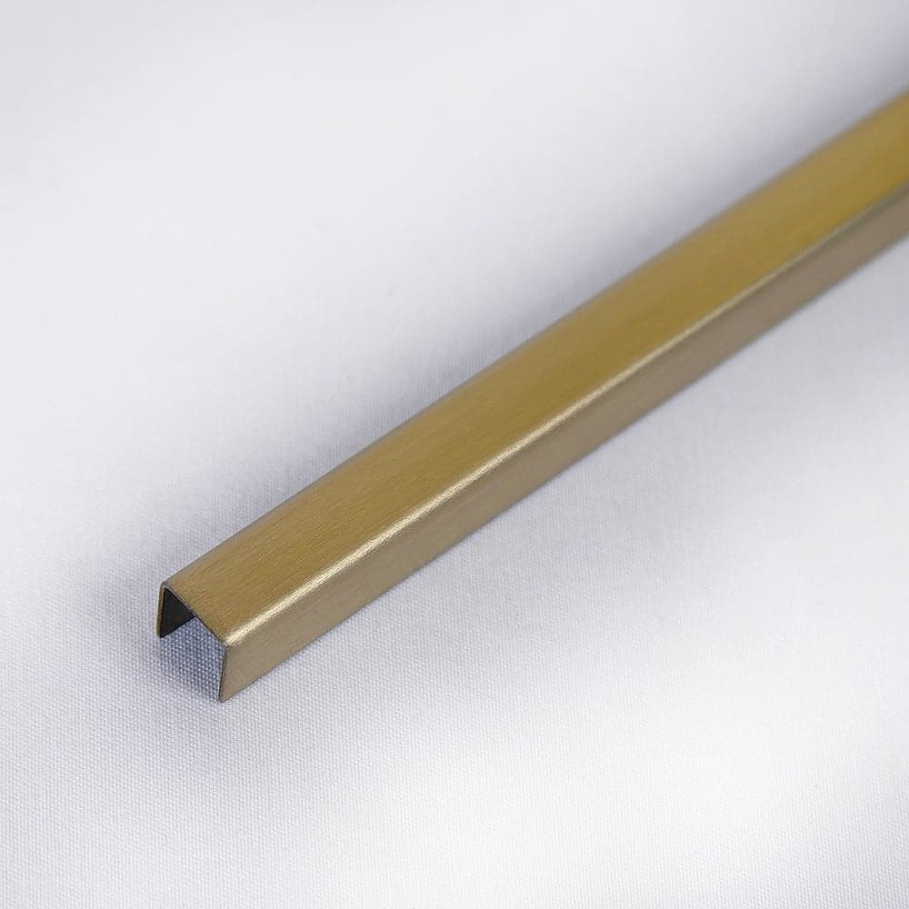 П-профиль Forming U1 10х10х10 нержавеющая сталь AISI430, 0,8мм, Gold Satin, длина 2500 1000_2500