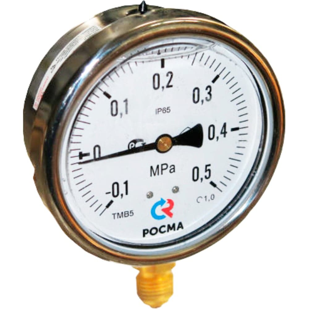 Мановакуумметр Росма ТМВ-520Р.00 ТМВ-520Р радиальный (-0.1-0.5МПа) 1, ДК100мм, виброустойчивый, сухой D070-03946