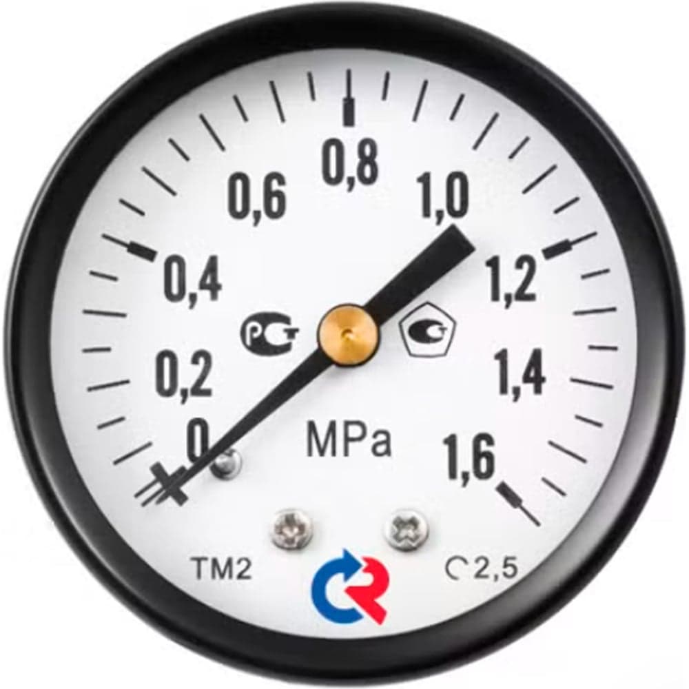 Манометр Росма ТМ-110Т.00 осевой (0-1МПа) М10х1 2.5, ДК40мм D070-06079