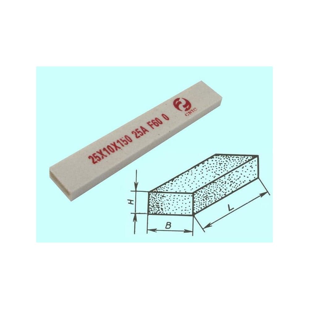 Шлифовальный брусок CNIC 20x6х125 мм 25А 25 СТ1 WA F60 O 58555
