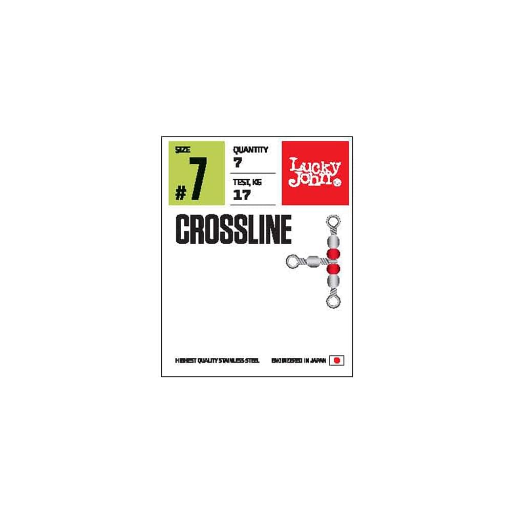 Трехсторонние вертлюги с бусинами LUCKY JOHN LJ Pro Series CROSLINE 010 7 шт. LJP5109-010