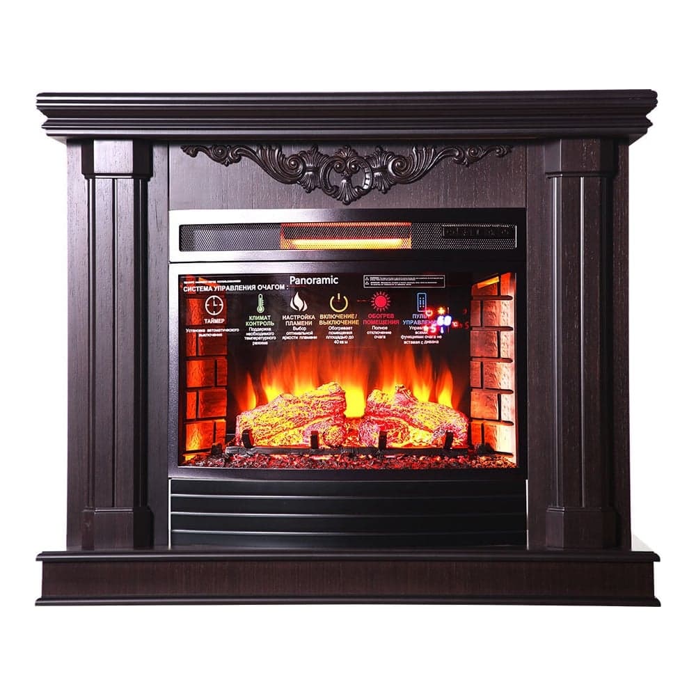 Каминокомплект InterFlame Центурион Панорамик 25 LED FX Panoramic25 темный дуб