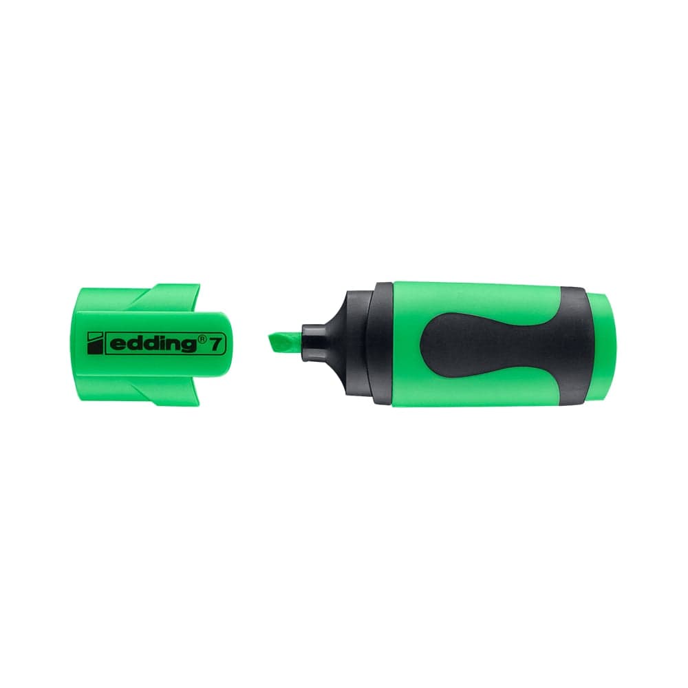 Текстовыделитель Edding MINI, клиновидный наконечник, 1-3 мм, зеленый неоновый E-7#64