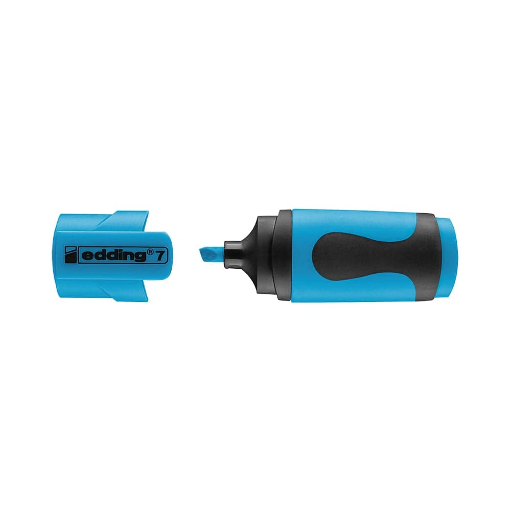 Текстовыделитель Edding MINI, клиновидный наконечник, 1-3 мм, синий неоновый E-7#63