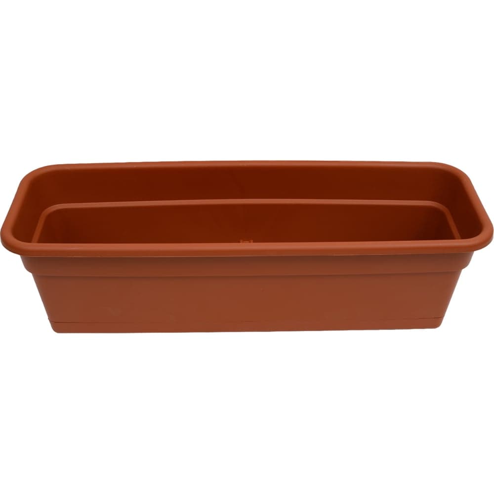 Балконное кашпо с поддоном Darel Plastic 5 0160 ДАР 60х20х17 см, 12 л, терракотовое 015169