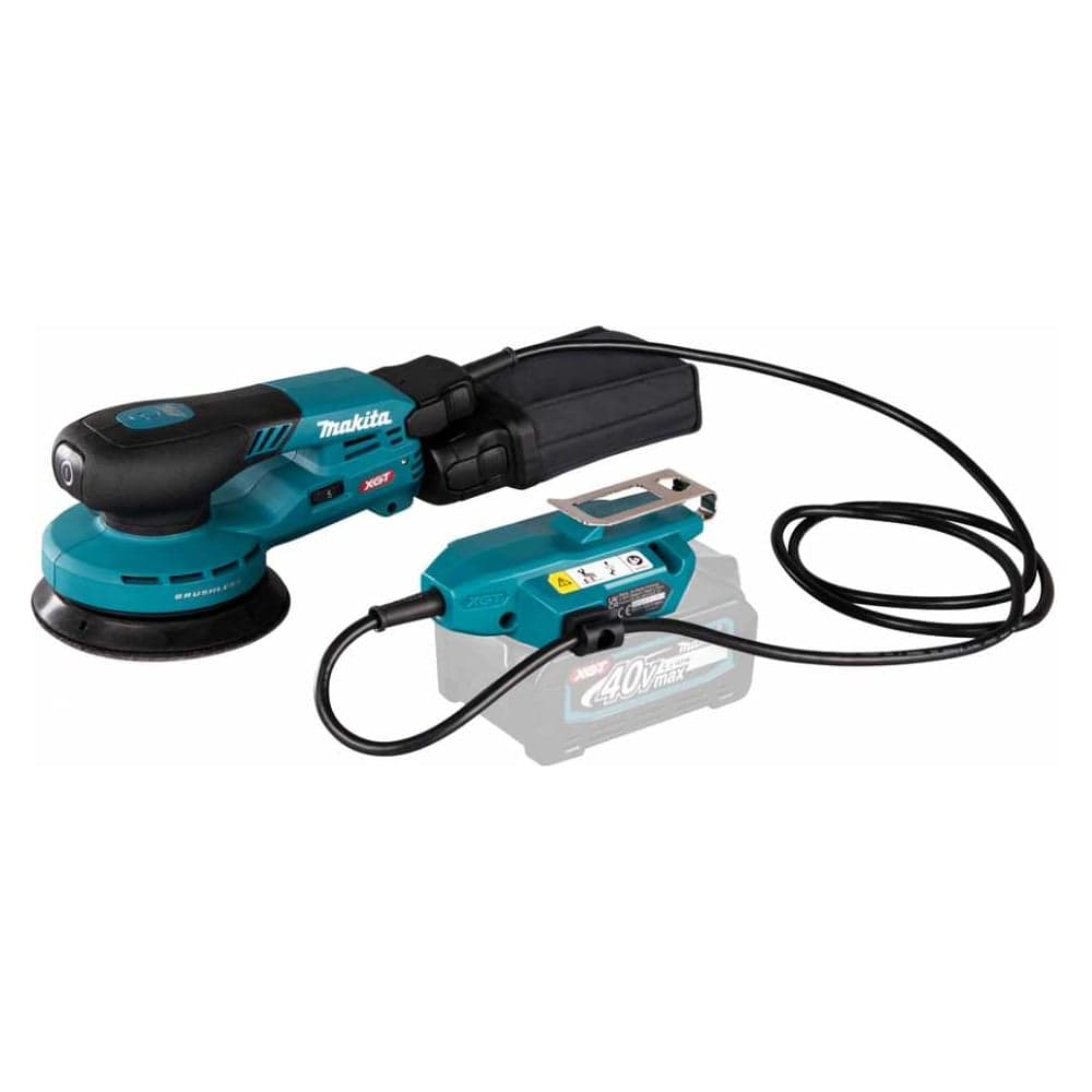 Машина шлифовальная эксцентриковая Makita с выносным аккум. XGT 40В BL XPT AWS 125мм, амплитуда 3мм BO003CGZ