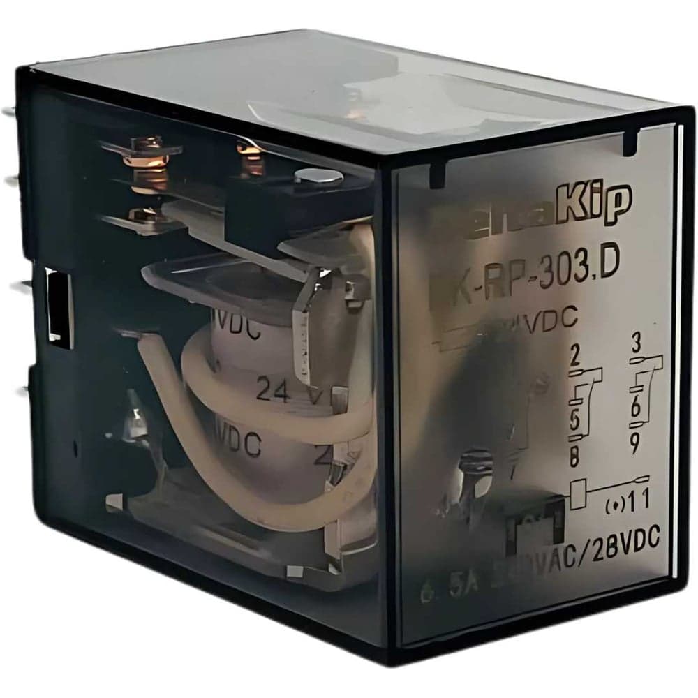 Промежуточные реле серии DK-RP DELTAKIP (303.D, 3 конт., 24V DC, 6,5A) 10шт DK-K0000086_10