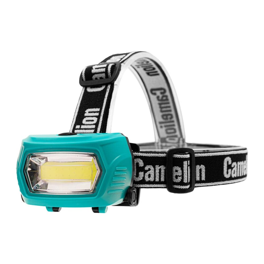 Фонарь налобный аккум Camelion LED53410 3,7В, зелен, COB, 3 Вт, 3 реж, 3 x AAA, Type-C, бокс 15761