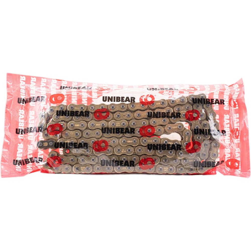 Цепь UNIBEAR 428UO-136L усиленная, O-ring уплотнение, золотая, 00-00051314