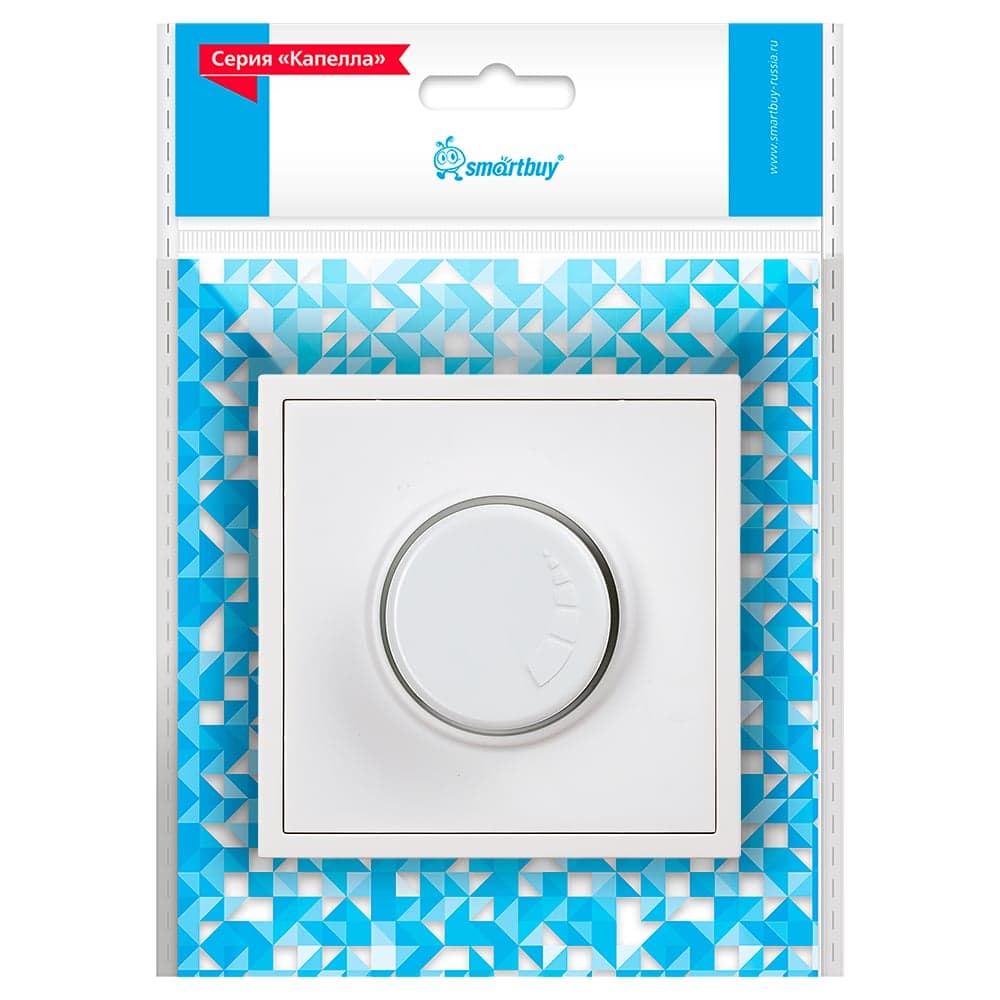 Светорегулятор (диммер) Smartbuy 200Вт белый Капелла SBE-09w-D-0