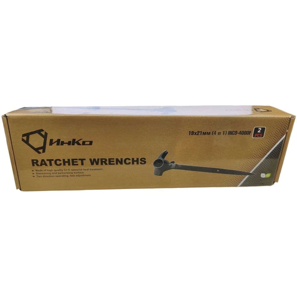 Ключ коликовый ИНКО 2шт 19х21мм (4 в 1) INCO-4000F(2) 00-00019348