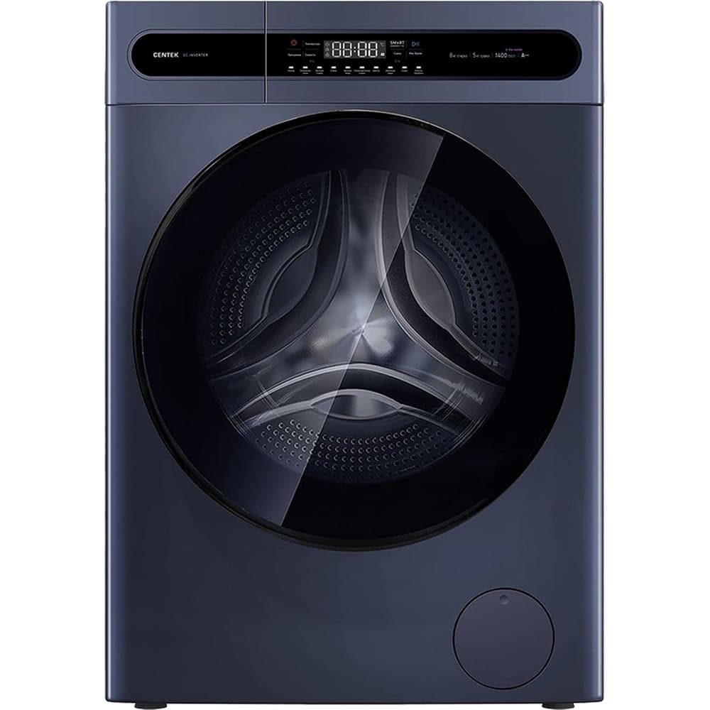 Стиральная машина Centek серый, 1400 / 8кг / 52см / 11пр /Дисплей/ INVERTER /Сушка 5кг/A+++ CT-1952