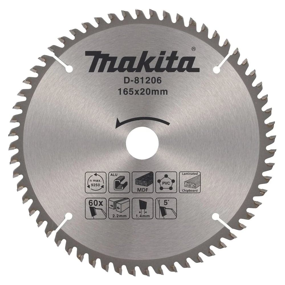 Диск пильный Makita STANDARD 165х20х2.2 мм, 1 шт D-81206