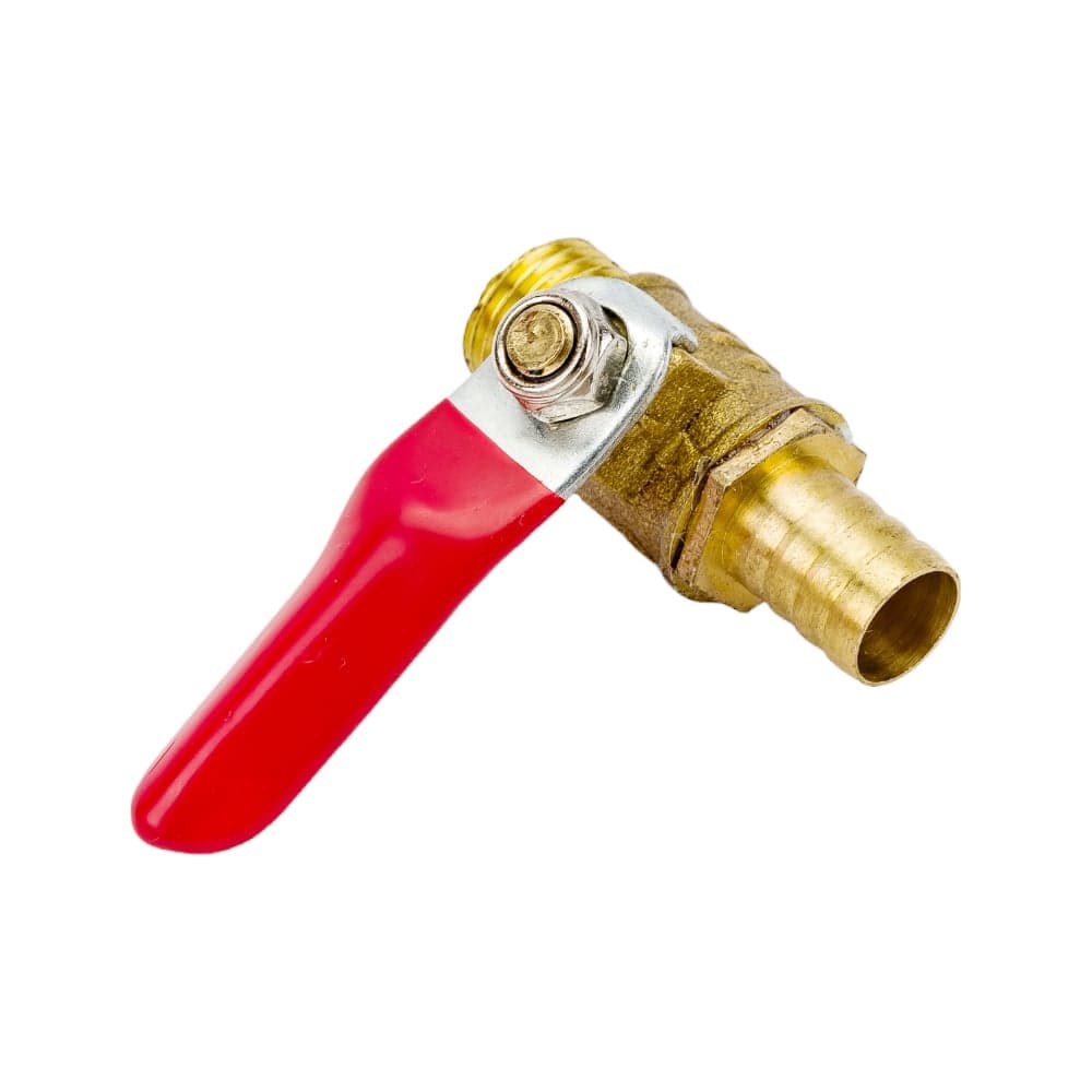 Краник латунный елочка 10 мм - резьба наружная 1/4" Pegas pneumatic 4417 - 2
