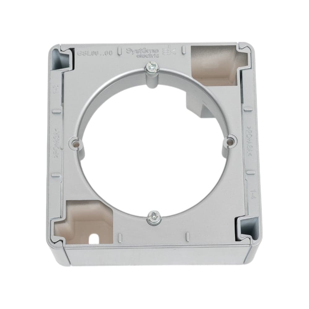 Коробка наружного монтажа Systeme Electric Glossa Алюминий SE GSL000300