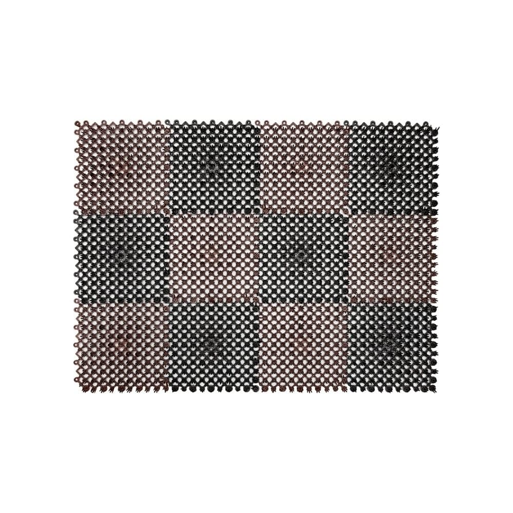 Щетинистое покрытие ComeForte модульная 42x56 см из 12-ти сегментов черно-коричневый СС000656