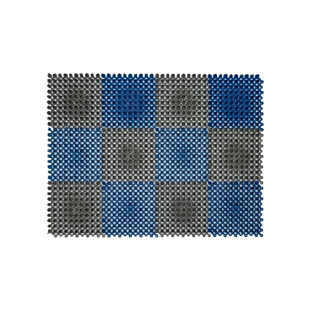 Щетинистое покрытие ComeForte модульная 42x56 см из 12-ти сегментов серо-синий СС000663
