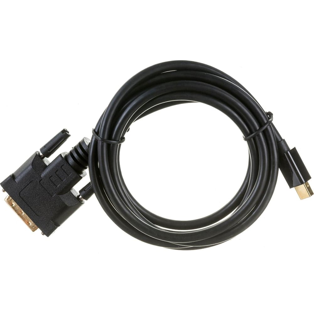 Кабель Cablexpert mDP-DVI 20M/25M, 1.8м, черный, позолоченные разъемы, пакет CC-mDPM-DVIM-6