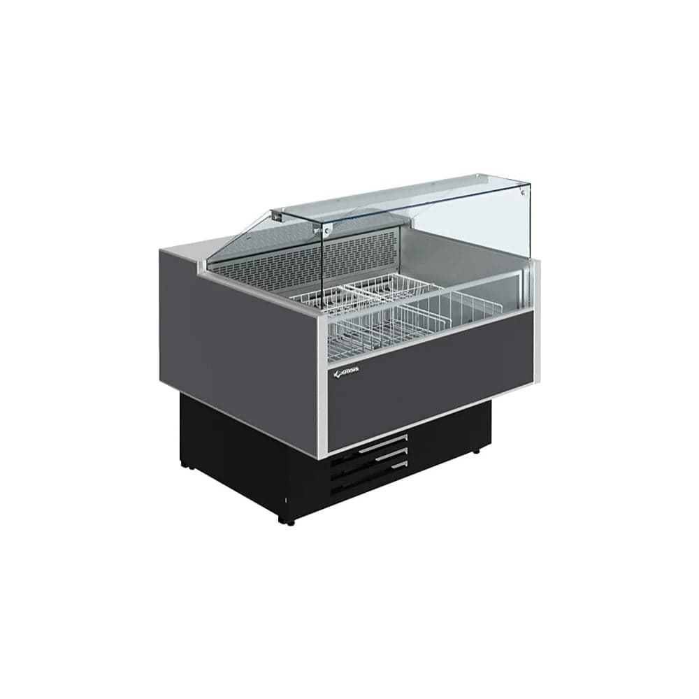 Витрина морозильная Cryspi ВПН Sonata Quadro М 1800 LED (верх 7016, низ 7016, с боковинами) SONQВПН180R290
