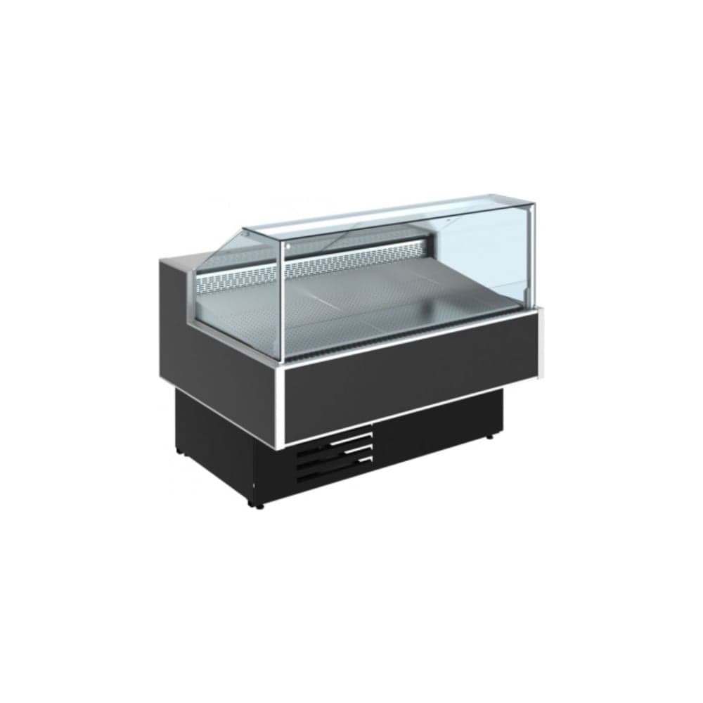 Витрина холодильно-морозильная Cryspi ВПСН Gamma Quadro SN FISH 1200 LED (верх 7016, низ 7016, с боковинами) G2QULXВПСН1 120F R290