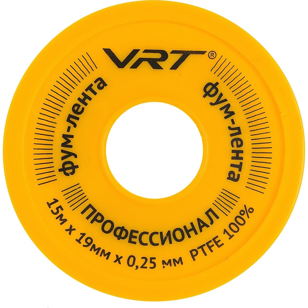 ФУМ лента для газа VRT 19 мм х 0,25 мм х 15 м 530756