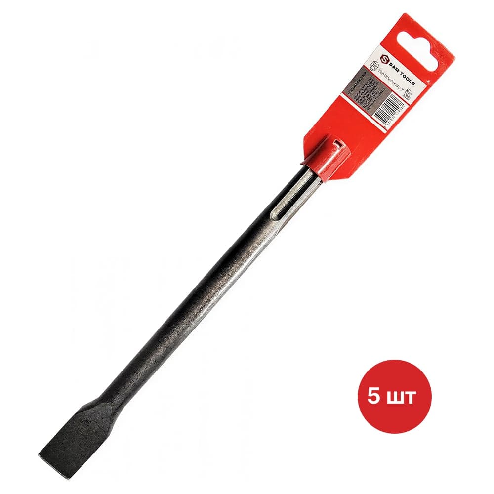 Зубило SAMGRUPP SDS-max 18х25х600 мм АРМАТА 5 шт SAMC-051125600-5