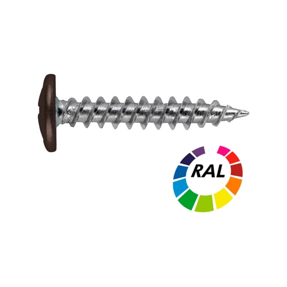 Саморез STALMAX LSP-W 4,2х19 (RAL 3005 (Винно-красный)) ПШ острый (арт. 10364) оц. сталь (уп. 1000 шт) 10364-023