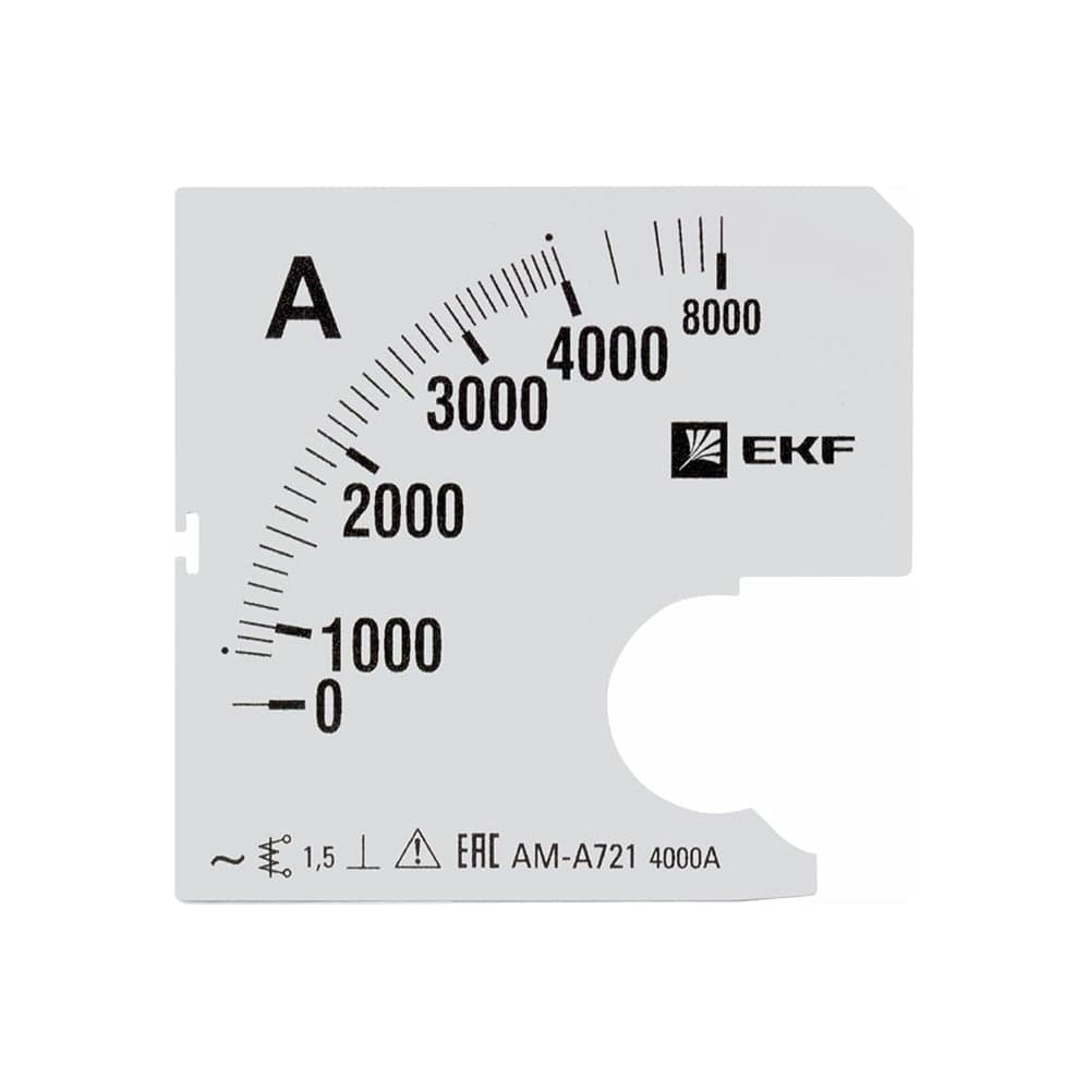 Шкала сменная PROxima 4000/5А-1,5 для A721 EKF s-a721-4000
