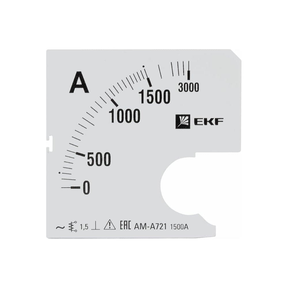 Шкала сменная PROxima 1500/5А-1,5 для A721 EKF s-a721-1500
