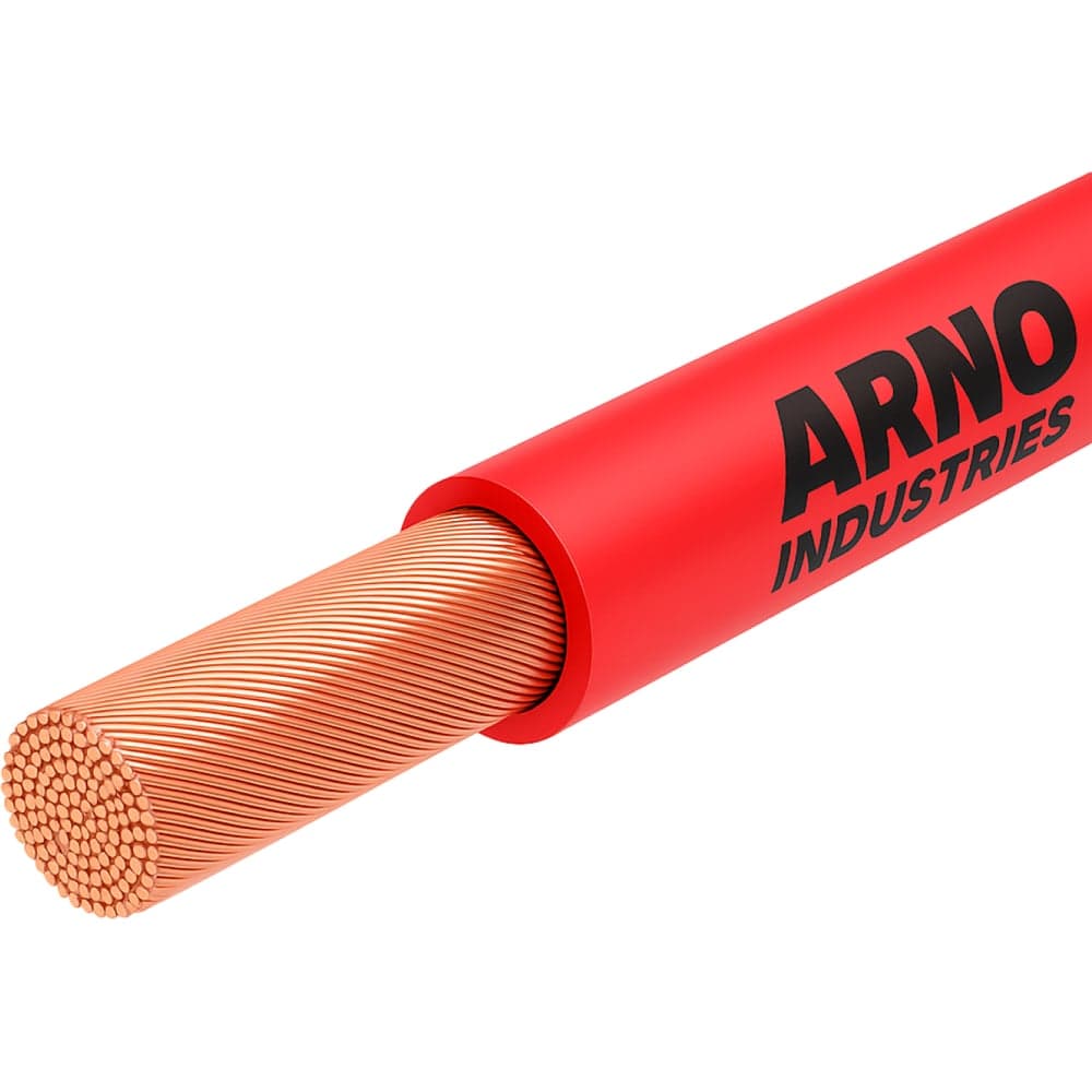 Провод силовой ARNO INDUSTRIES медный, 100м, ПуГВнг(А)-LS 1х10 красный, многопроволочный, гибкий, LS низкое дымо-газовыделение, для силовой проводки 4938423