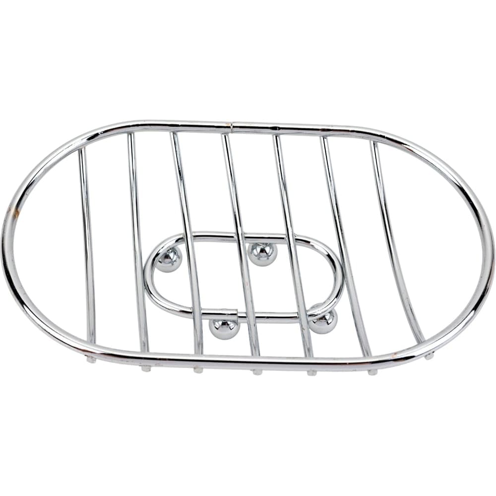 Мыльница на ножках Рыжий кот овальная, хром, металл CHR-481 310759