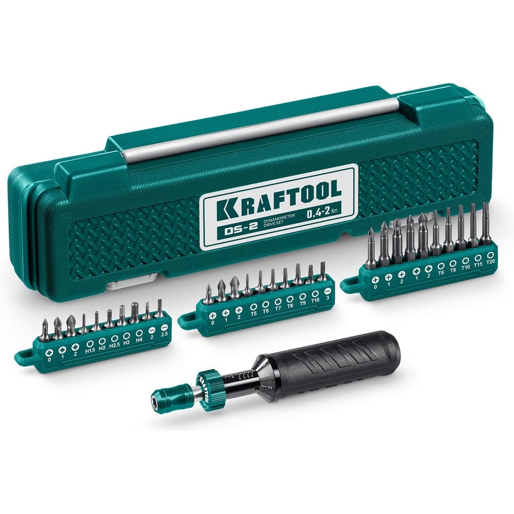 Динамометрическая отвертка KRAFTOOL 0.4-2 Нм 64034