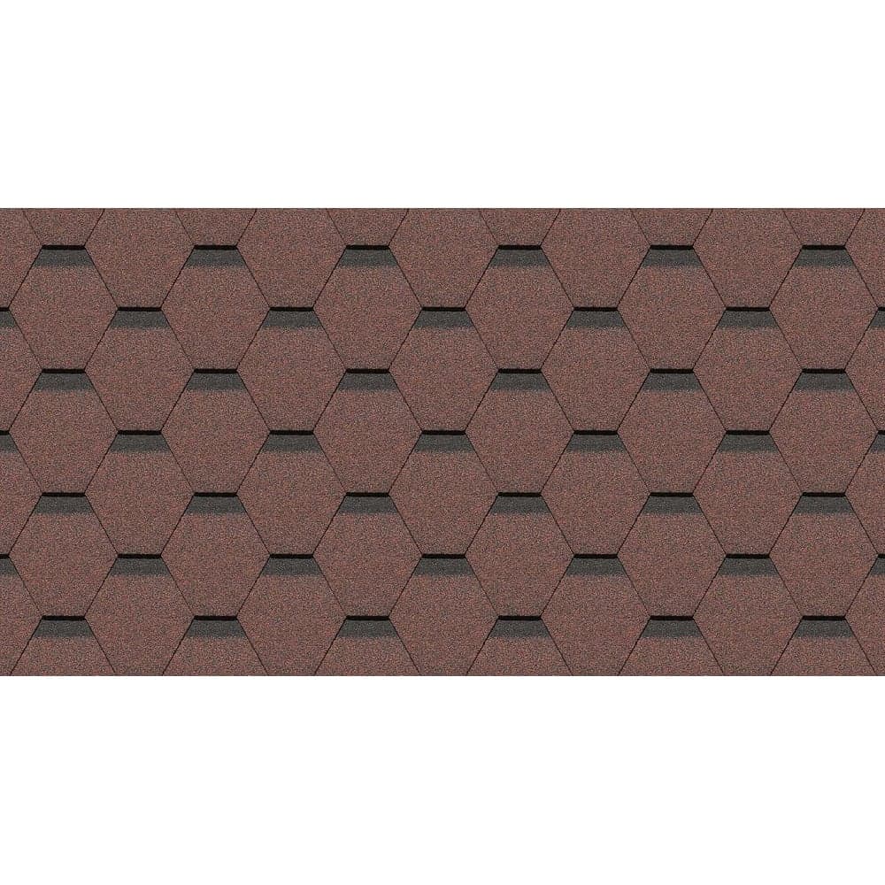 Гибкая черепица DOCKE PIE STANDARD СОТА красный ZRSM-1114