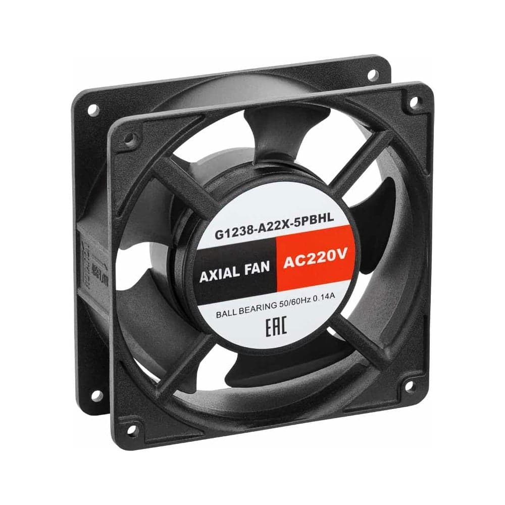 Осевой вентилятор SILART 120x120x38, 220 VAC, подшипник качения G1238-A22X-5PBHL