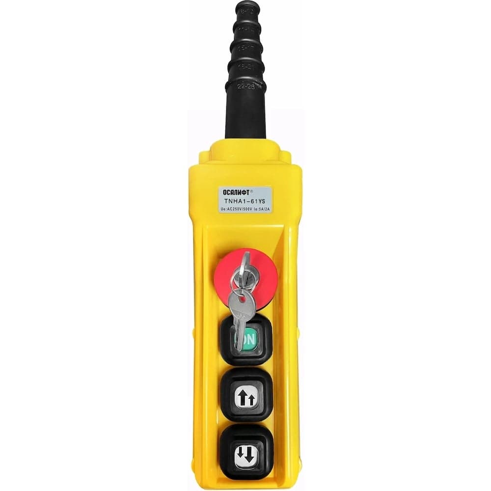 Пульт управления OCALIFT 2 кнопки, 2 скорости, стоп, ключ, старт, IP55 TNHA1-61YS