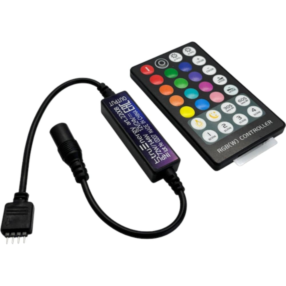 Контроллер для светодиодной ленты RGB truEnergy с кнопочным пультом 12V/24V 6A 22008
