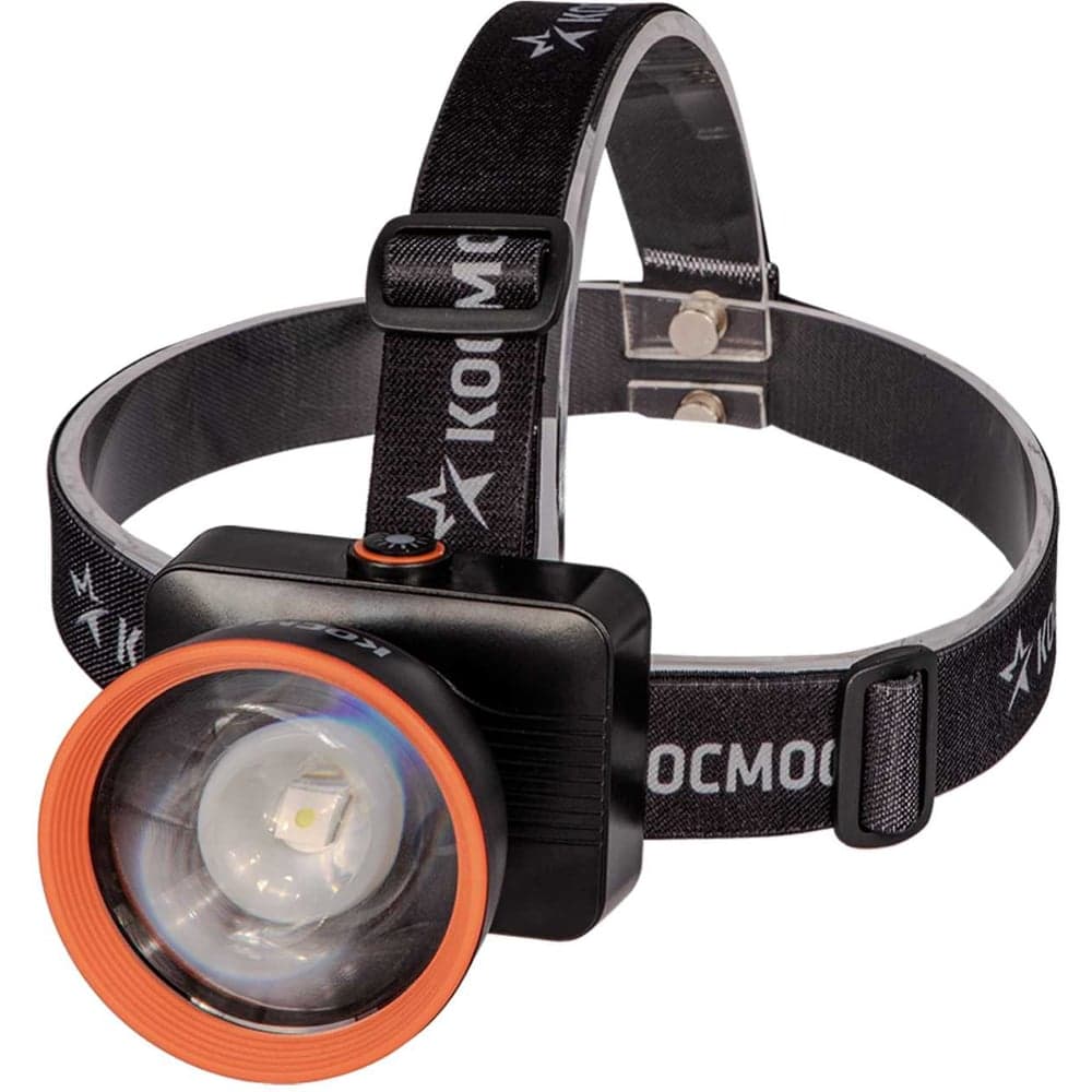 Налобный аккумуляторный фонарь КОСМОС 15Вт LED/Li-ion 18650 2х1500mAh/ABS-пластик/линза Френеля/USB Type-C KOC533Lit