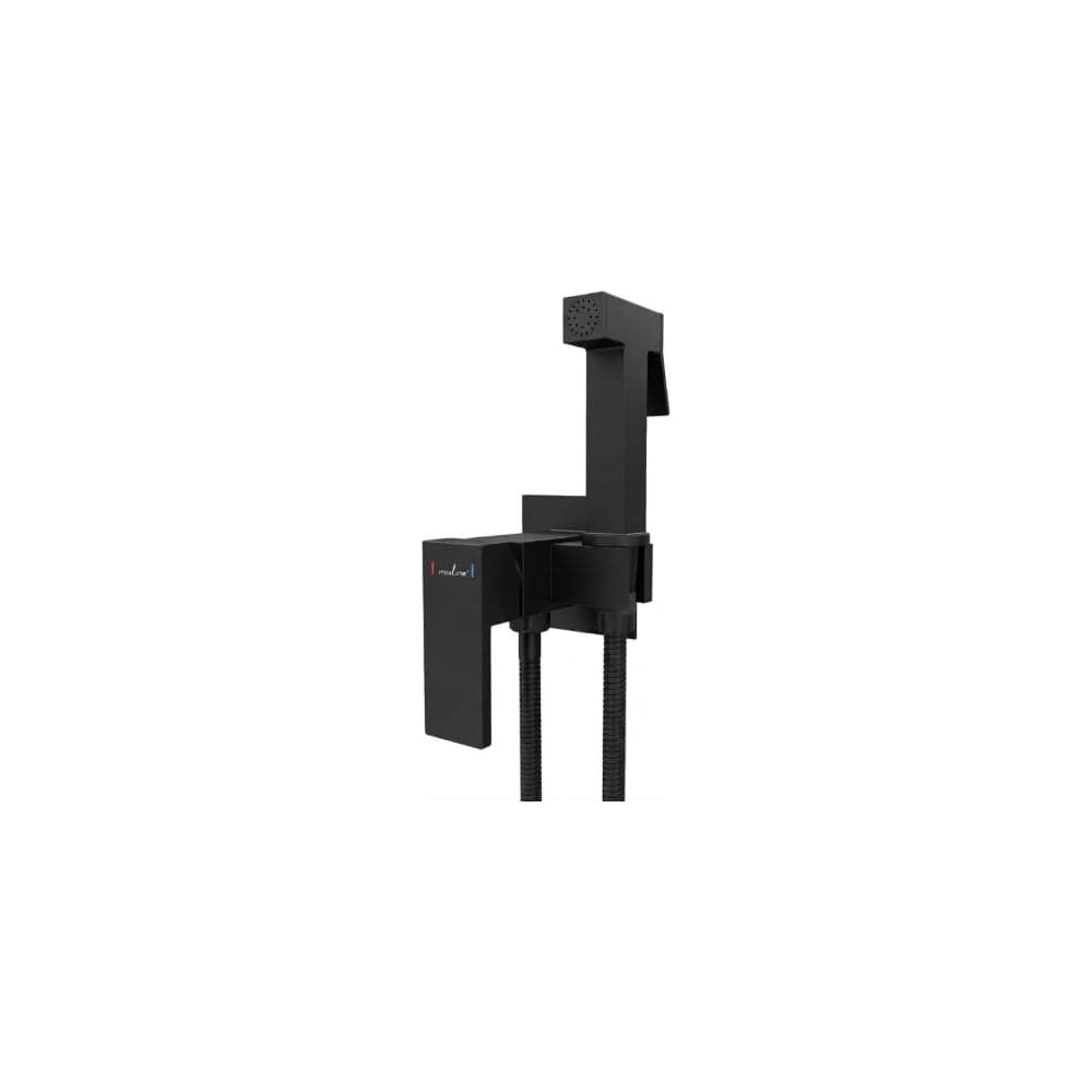 Смеситель с гигиенической лейкой MIXLINE 25k ML31-082BL Ray встраиваемый ЧЕРНЫЙ 556674