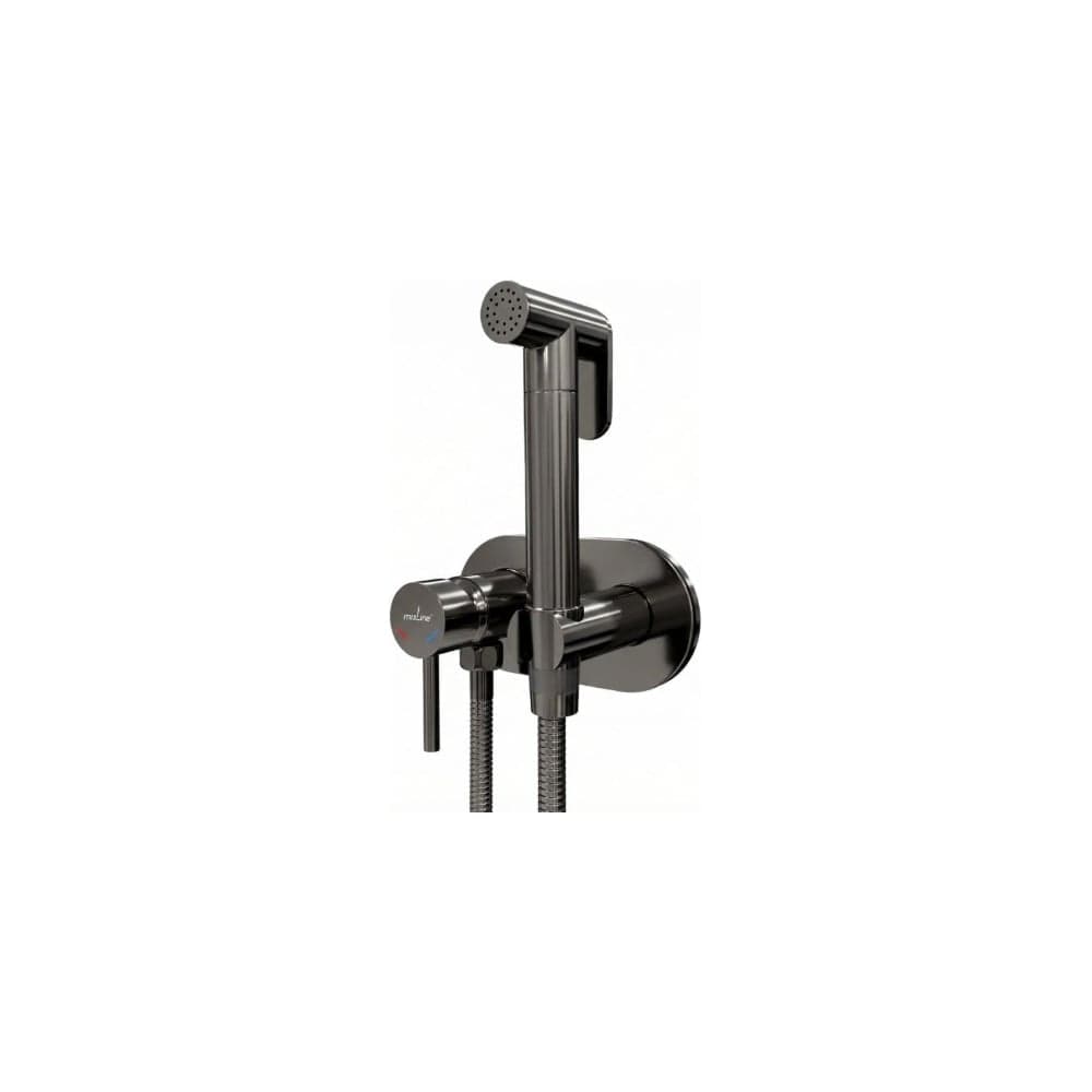 Смеситель с гигиенической лейкой MIXLINE 25k ML31-085GR Ray встраиваемый ГРАФИТ 556672