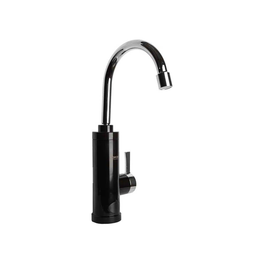 Кран-водонагреватель проточного типа черный Doron HF-010D, 3000 Вт, нагрев до 60°C 026773