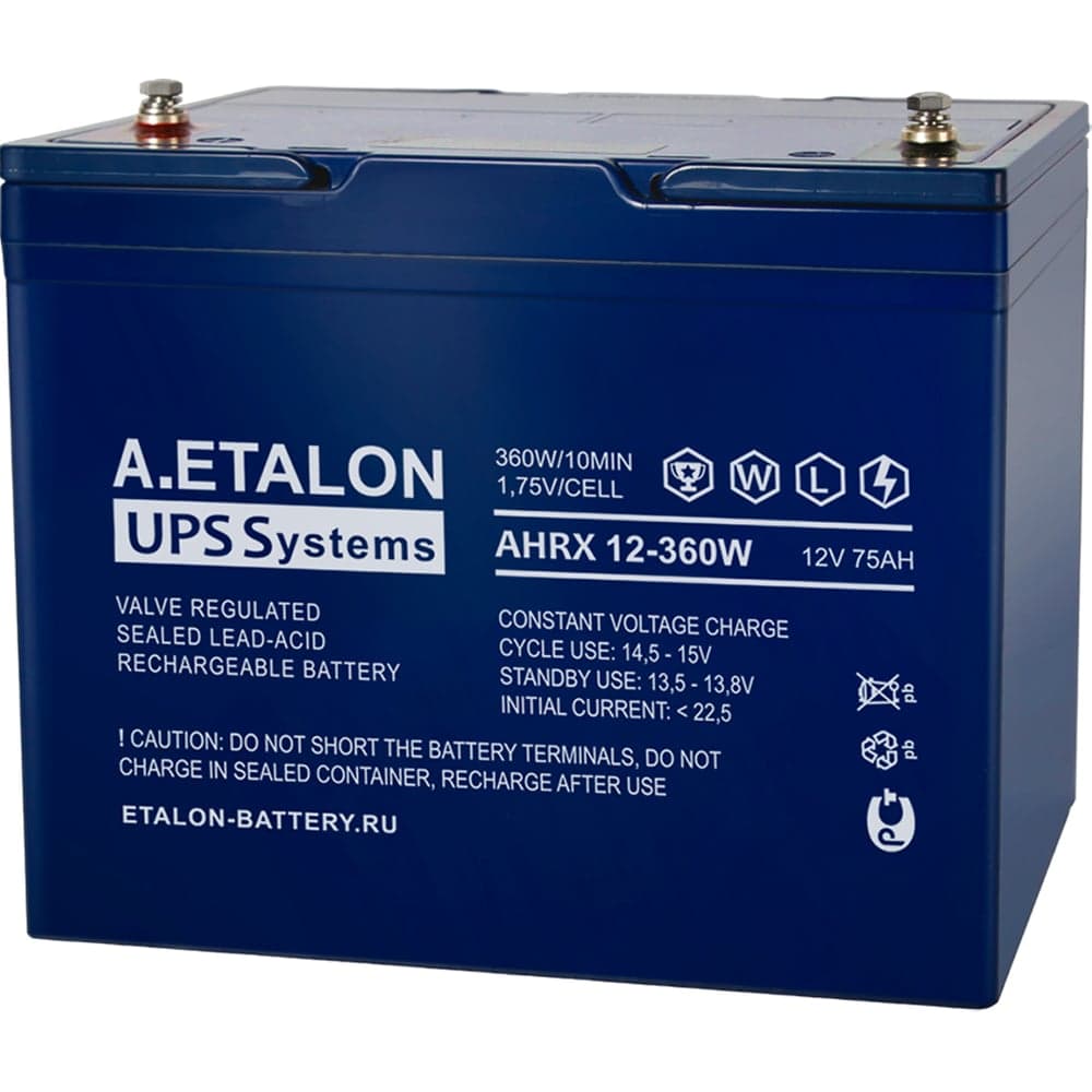Аккумуляторная батарея Etalon Battery A.ETALON (12В / 75 Ач ) AHRX 12-360W