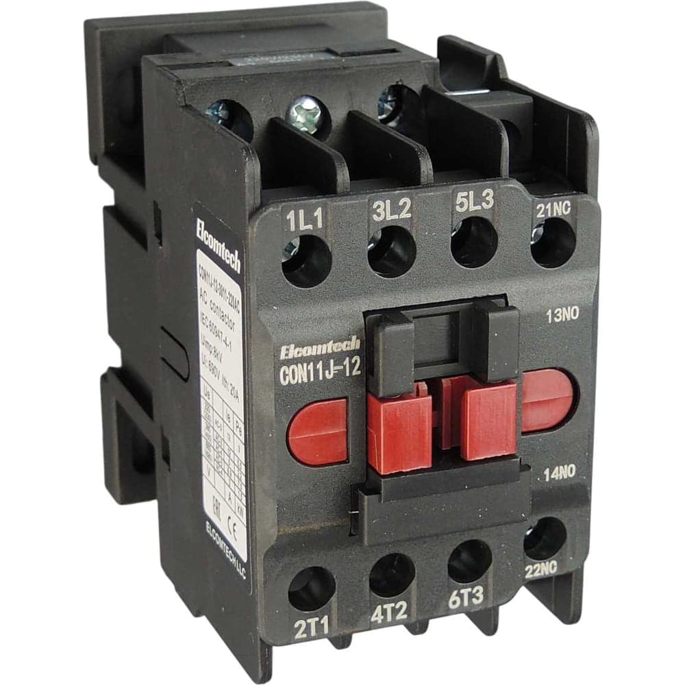 Контактор накладной ELCOMTECH CON11J-12-3011-220AC 12A 1NO 1NC 220VAC УТ-00033968