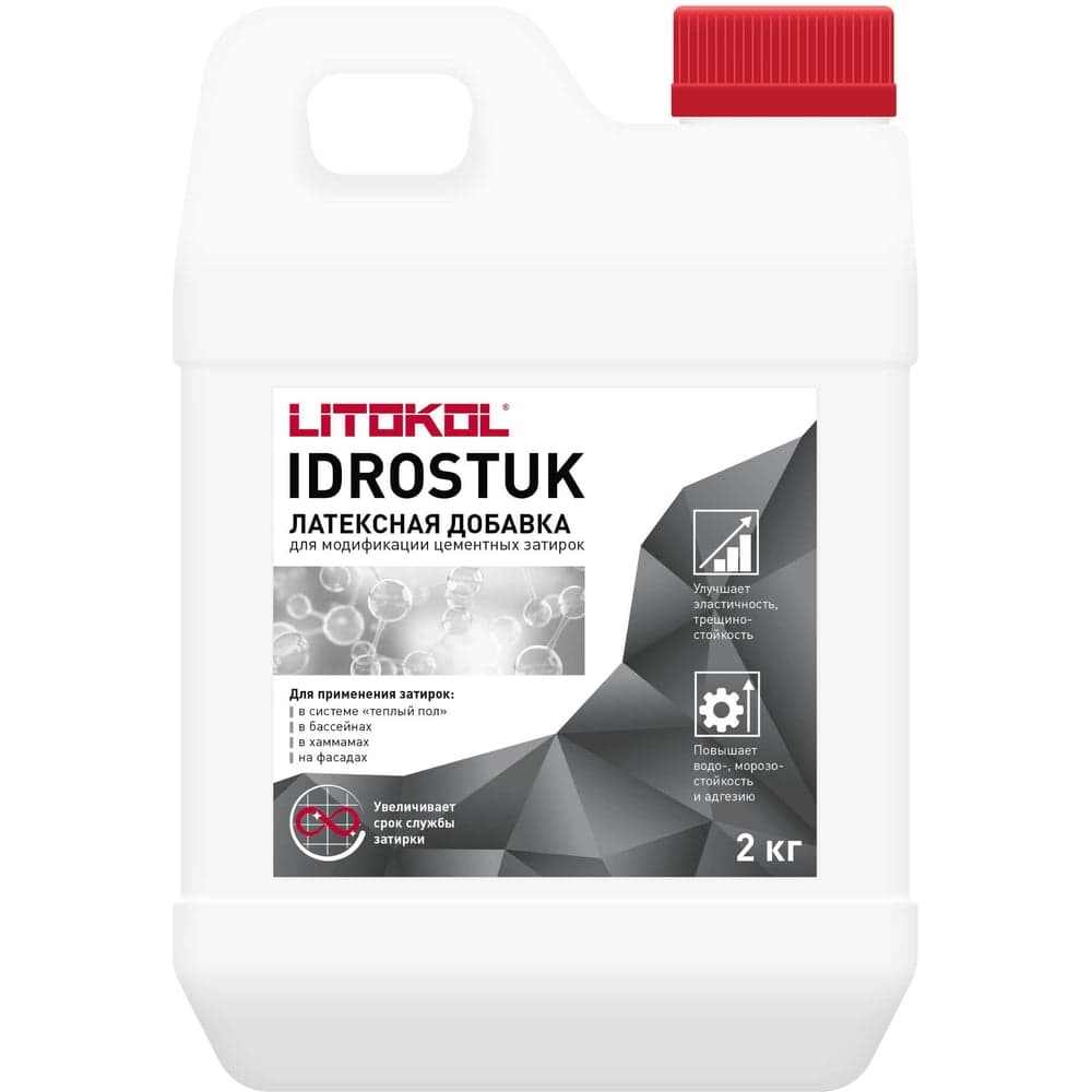 Латексная добавка для затирок LITOKOL IDROSTUK 2kg 112020006