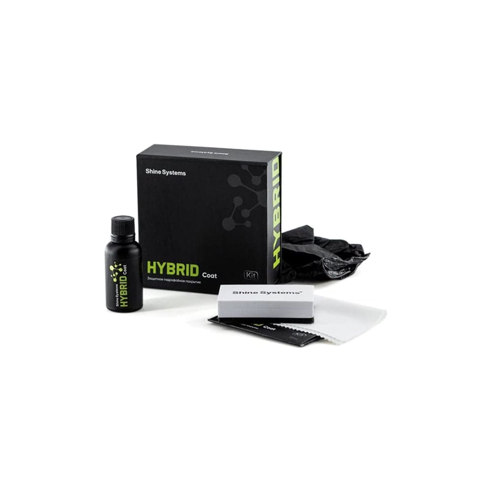 Защитное гидрофобное покрытие для кузова Shine systems HYBRID Coat 30 мл (набор) SS478
