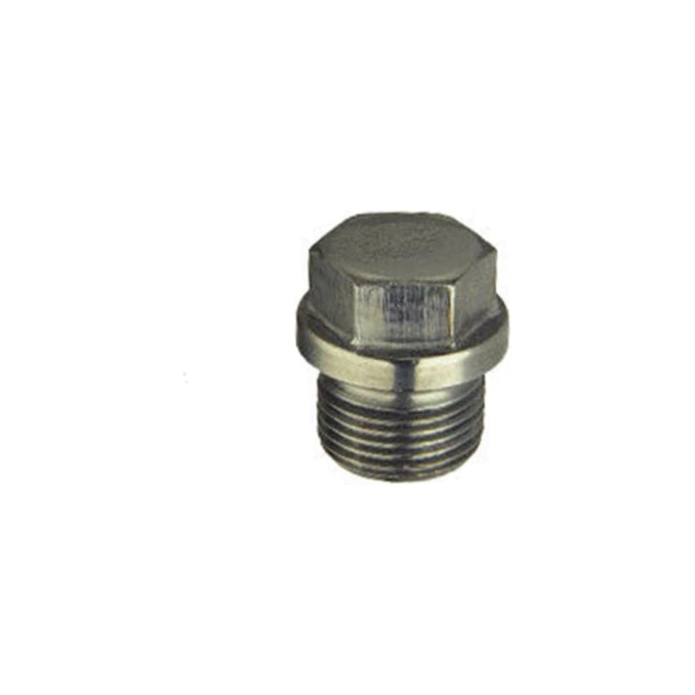 Пробка цилиндрическая с фланцем ЦКИ Глобал DIN 910, g 3/4", цинк, 2 шт. 77136