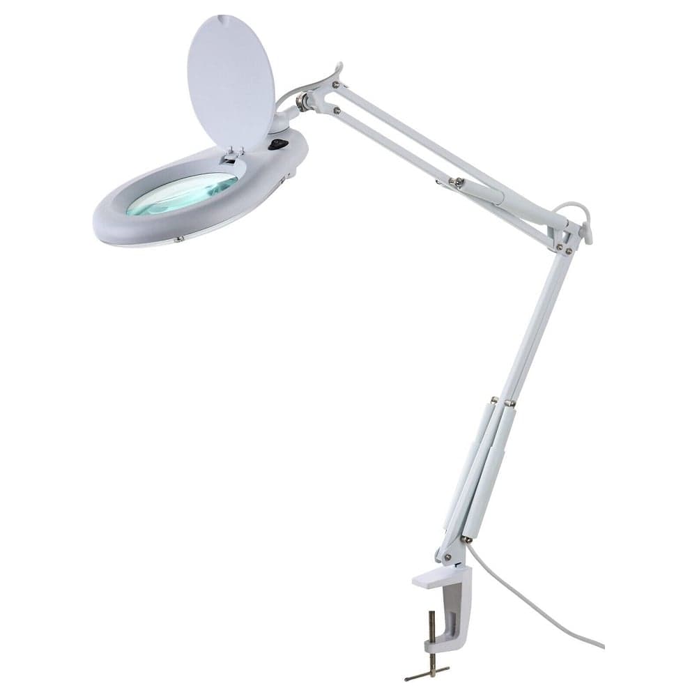 Лупа настольная с бестеневой Zhongdi ZD-129A LED подсветкой, c опорой на струбцине (5D) 87-1290 00-00017164