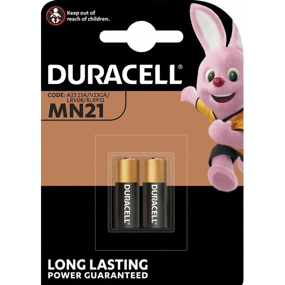 Батарейка Duracell Alkaline MN21 12V BL2 щелочная RPL00698